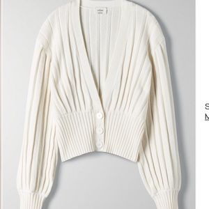 ARITZIA Wilfred New Plunge Front Cardigan (NWT)